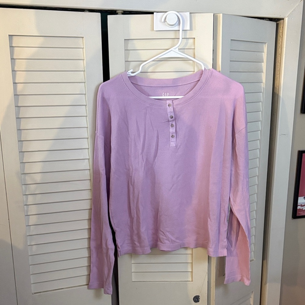 GAP Lilac Textured Knit Top